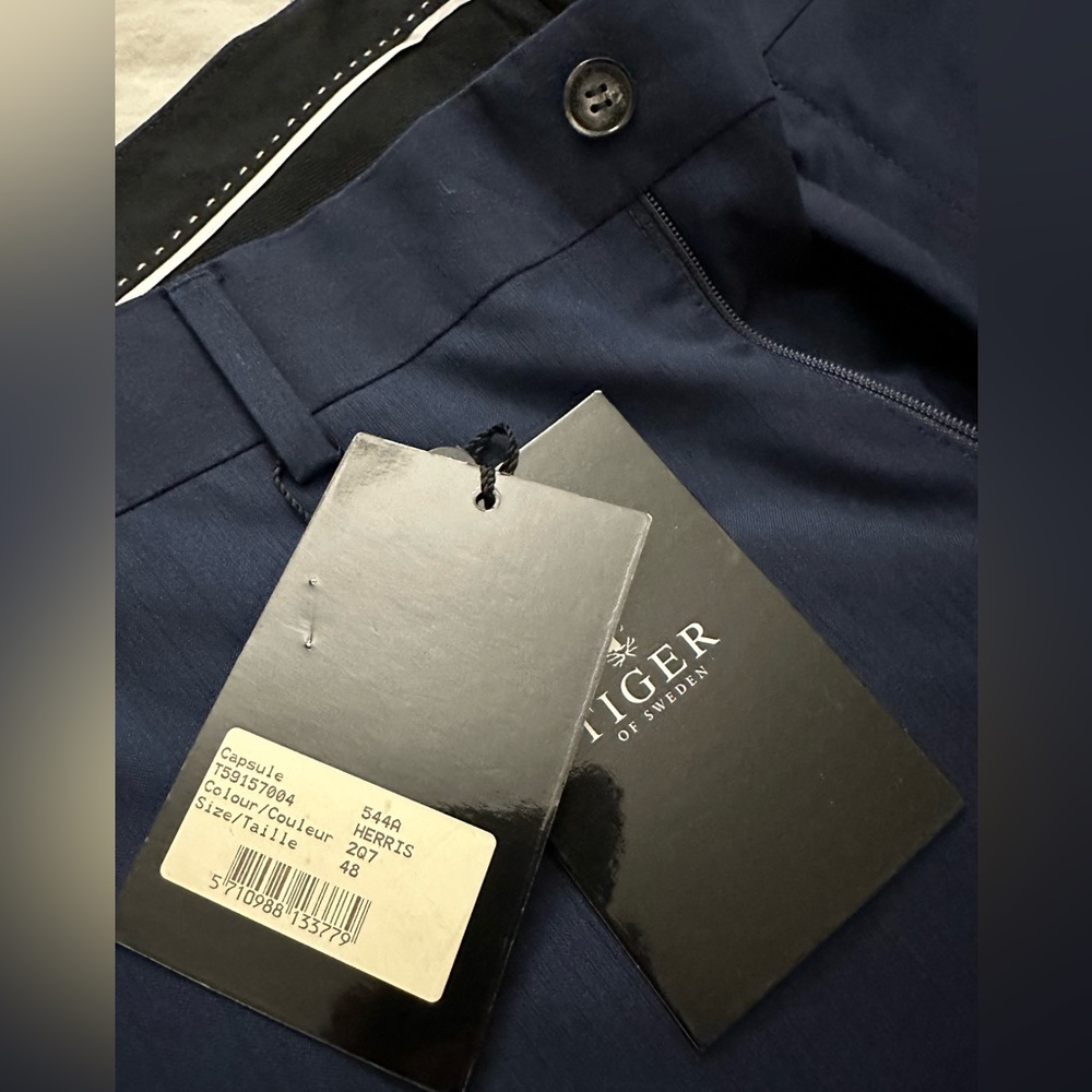 NWT Tiger of Sweden Navy Dress Pants Size EU48